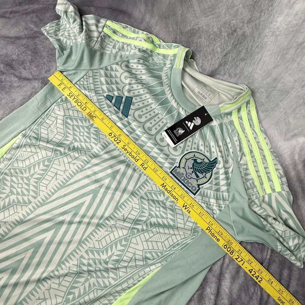 Adidas Mexico National Team 2024 Away Jersey Mens Medium Slim Fit P95985 Green